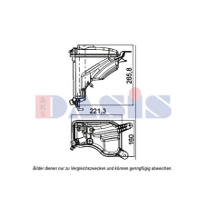 053017N AKS DASIS Компенсационный бак, охлаждающая жидкость