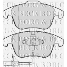BBP2052 BORG & BECK Комплект тормозных колодок, дисковый тормоз