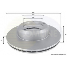ADC1311V COMLINE Тормозной диск