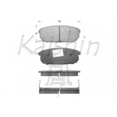 D11133 KAISHIN Комплект тормозных колодок, дисковый тормоз
