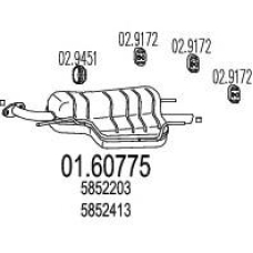 01.60775 MTS Глушитель выхлопных газов конечный