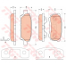 GDB4143 TRW Комплект тормозных колодок, дисковый тормоз