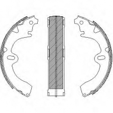 Z4097.01 WOKING Комплект тормозных колодок