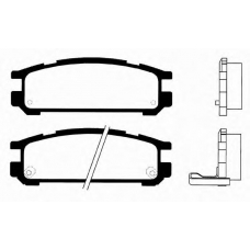 J PP-701AF JAPANPARTS Комплект тормозных колодок, дисковый тормоз