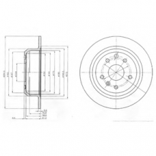 BG2614 DELPHI Тормозной диск