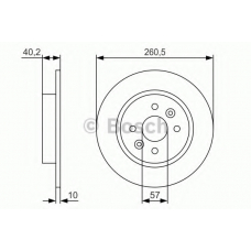 0 986 479 S85 BOSCH Тормозной диск