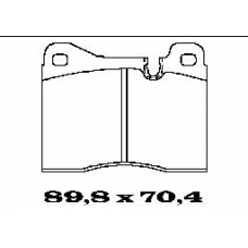 BL1076A2 FTE Комплект тормозных колодок, дисковый тормоз