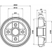 MBD199 MINTEX Тормозной барабан