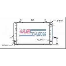 1803601 KUHLER SCHNEIDER Радиатор, охлаждение двигател