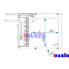 159003N AKS DASIS Теплообменник, отопление салона