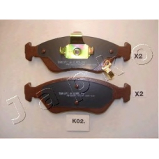 50K02 JAPKO Комплект тормозных колодок, дисковый тормоз