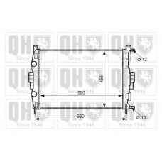 QER2074 QUINTON HAZELL Радиатор, охлаждение двигателя