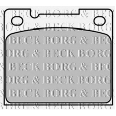 BBP1347 BORG & BECK Комплект тормозных колодок, дисковый тормоз