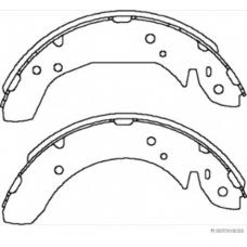 J3500520 HERTH+BUSS JAKOPARTS Комплект тормозных колодок