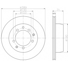 8DD 355 100-441 HELLA PAGID Тормозной диск