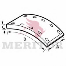 MBLK2002 MERITOR Комплект тормозных башмаков, барабанные тормоза