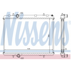 636006 NISSENS Радиатор, охлаждение двигателя