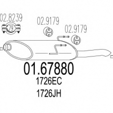 01.67880 MTS Глушитель выхлопных газов конечный