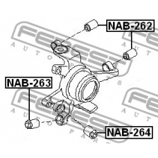 NAB-262 FEBEST Втулка, рычаг колесной подвески