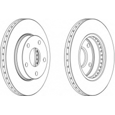 DDF1801 FERODO Тормозной диск