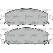 598893 VALEO Комплект тормозных колодок, дисковый тормоз