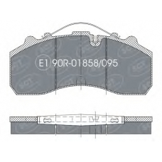 SP 305 PR SCT Комплект тормозных колодок, дисковый тормоз