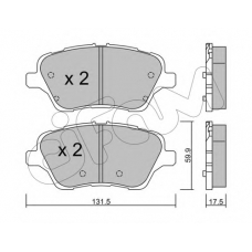 822-976-0 CIFAM Комплект тормозных колодок, дисковый тормоз