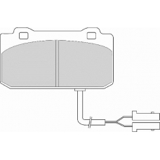 FD4164A NECTO Комплект тормозных колодок, дисковый тормоз