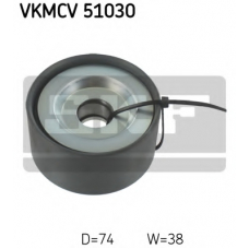 VKMCV 51030 SKF Паразитный / ведущий ролик, поликлиновой ремень