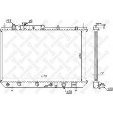 10-25863-SX STELLOX Радиатор, охлаждение двигателя