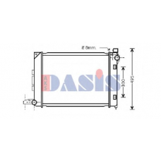 370037N AKS DASIS Радиатор, охлаждение двигателя