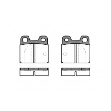 0005.00 REMSA Комплект тормозных колодок, дисковый тормоз