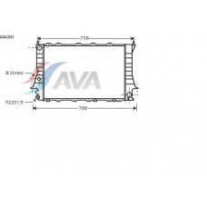 AIA2081 AVA Радиатор, охлаждение двигателя