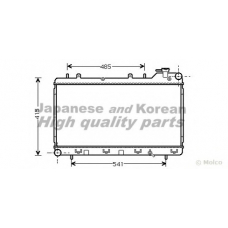 S550-20 ASHUKI Радиатор, охлаждение двигателя