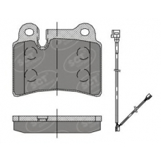 SP 397 SCT Комплект тормозных колодок, дисковый тормоз