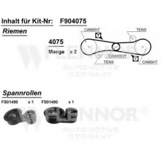 F904075 FLENNOR Комплект ремня грм