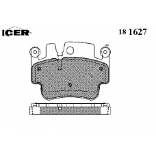181627 ICER Комплект тормозных колодок, дисковый тормоз