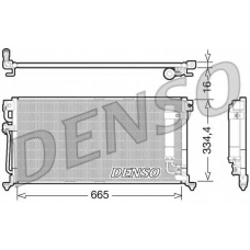 DCN45003 DENSO Конденсатор, кондиционер