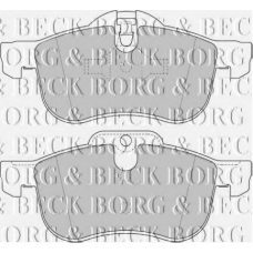 BBP1614 BORG & BECK Комплект тормозных колодок, дисковый тормоз