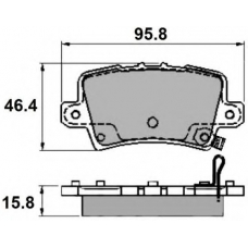 NP2166 NATIONAL Комплект тормозных колодок, дисковый тормоз