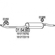 01.64360 MTS Глушитель выхлопных газов конечный