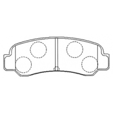 PN-1109 JNBK Колодки тормозные