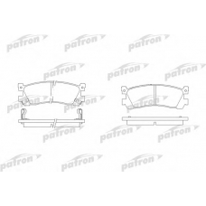 PBP903 PATRON Комплект тормозных колодок, дисковый тормоз