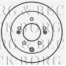 BBD4795 BORG & BECK Тормозной диск
