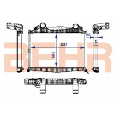 2207071 BEHR Intercooler