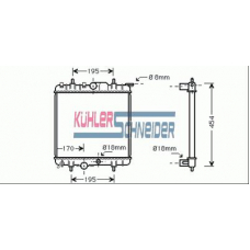 1500271 KUHLER SCHNEIDER Радиатор, охлаждение двигател