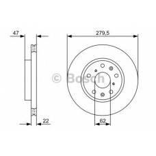 0 986 479 403 BOSCH Тормозной диск