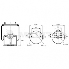 MLF8065 MERITOR Кожух пневматической рессоры