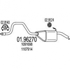 01.96270 MTS Глушитель выхлопных газов конечный