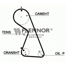 4370V FLENNOR Ремень ГРМ